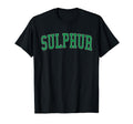 Sulphur La Distressed Green Varsity T-Shirt - Fun Novelty Design Unisex - T-Shirt, Sweatshirt, Hoodie