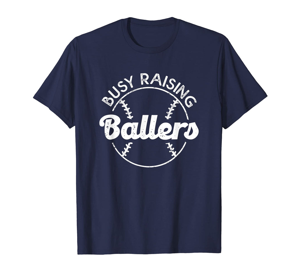 Baseball Dad Busy Raising Ballers Mom T-Shirt - Trendy Graphic for Adults - T-Shirt, Sweatshirt, Hoodie