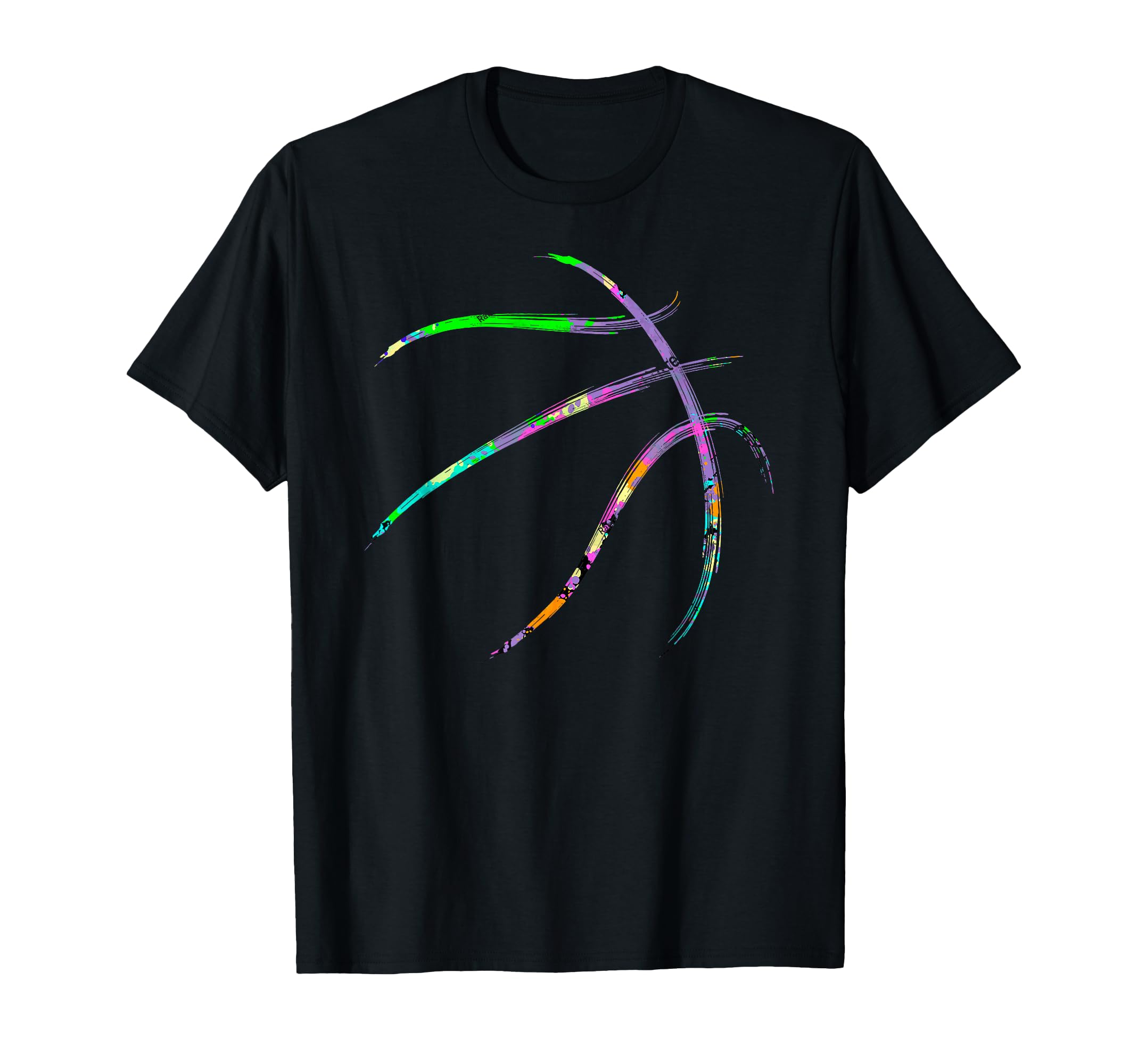 Colorful Basketball Ball Basketball T-Shirt - Streetwear Style Men Women - T-Shirt, Sweatshirt, Hoodie