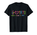 Birthday Born Year Peace Love 1971 T-Shirt - Minimalist Print for Adults - T-Shirt, Sweatshirt, Hoodie
