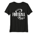 Womens Football Mom Game Day Tri Blend T-Shirt - Trendy Graphic Unisex - T-Shirt, Sweatshirt, Hoodie