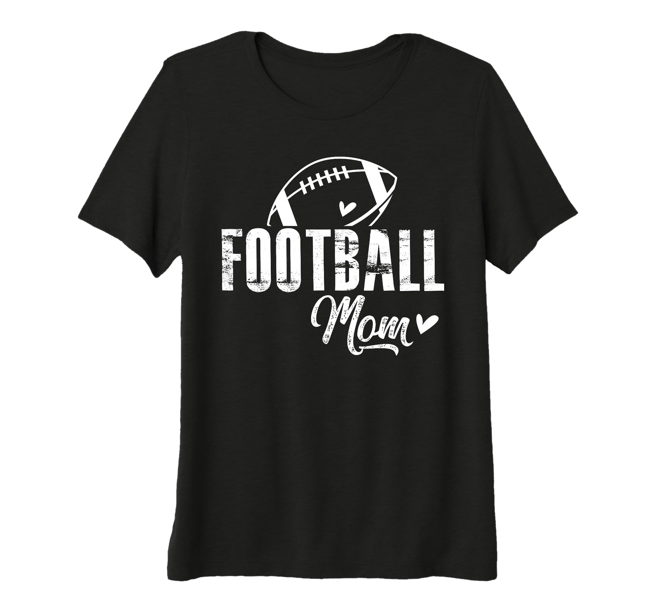 Womens Football Mom Game Day Tri Blend T-Shirt - Trendy Graphic Unisex - T-Shirt, Sweatshirt, Hoodie