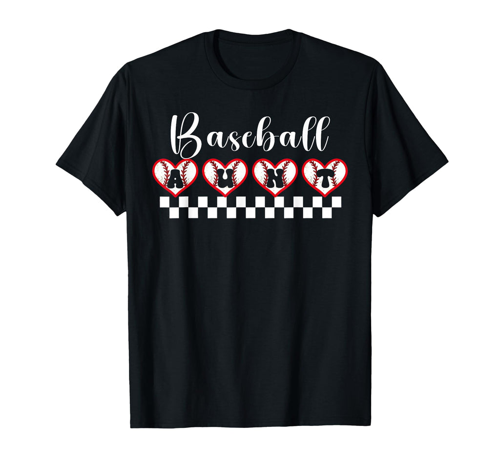Baseball Auntie Game Day Aunt Pride T-Shirt - Casual Everyday Wear Unisex - T-Shirt, Sweatshirt, Hoodie