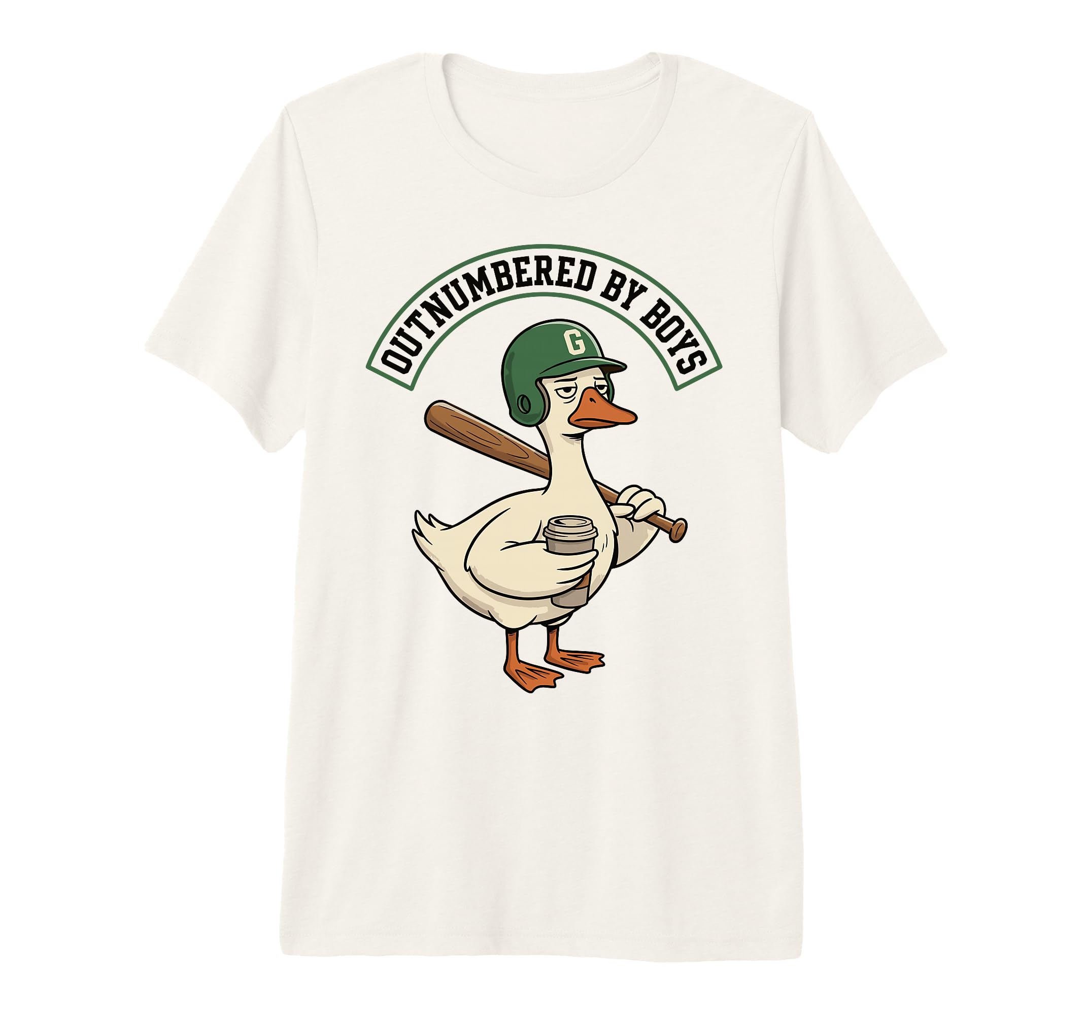 Outnumbered Mom Goose Baseball Mama T-Shirt - Novelty Apparel Men Women - T-Shirt, Sweatshirt, Hoodie
