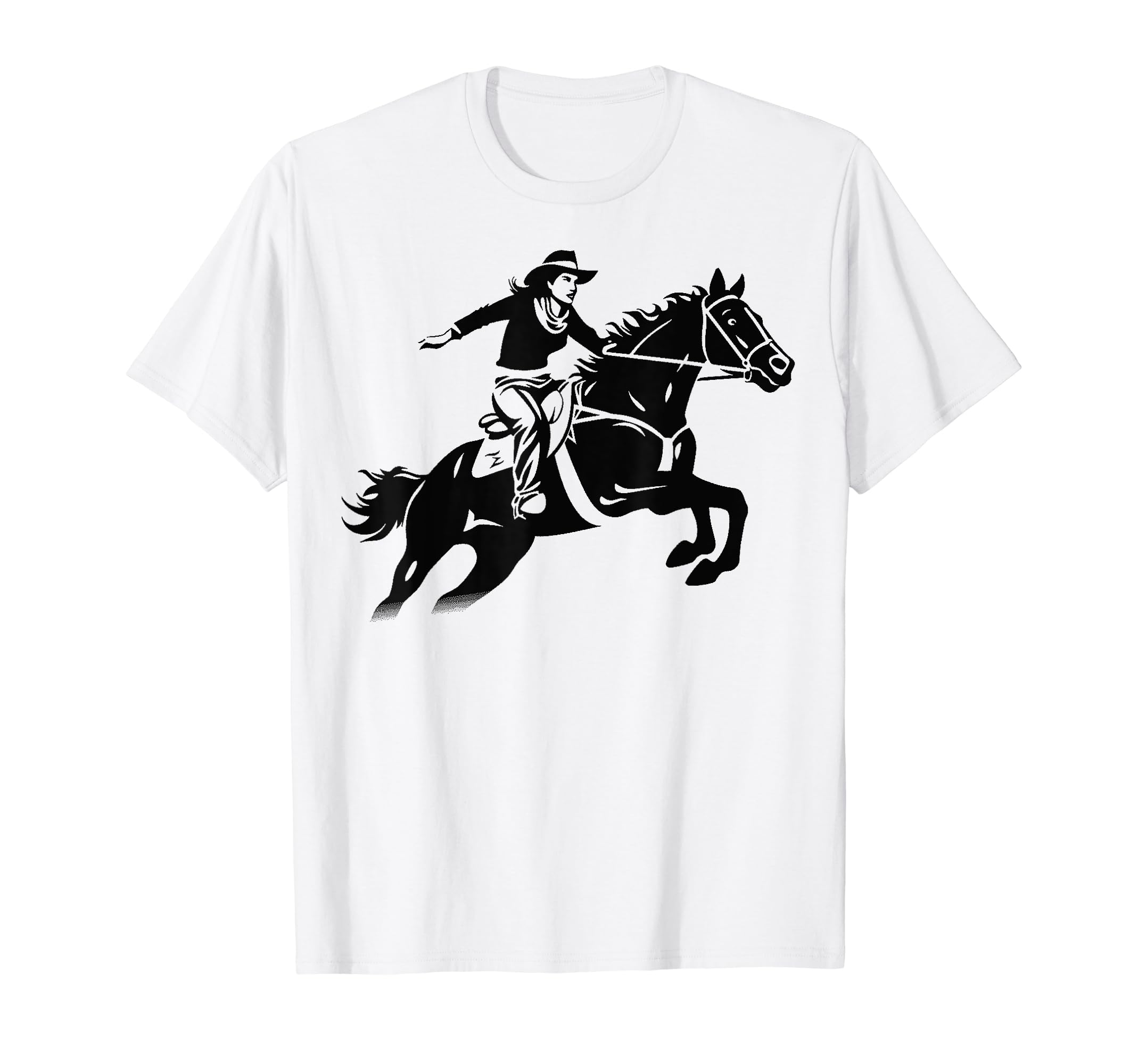 Cowboy Rodeo Horse Riding Usa Cowboy T-Shirt - Trendy Graphic for Adults - T-Shirt, Sweatshirt, Hoodie