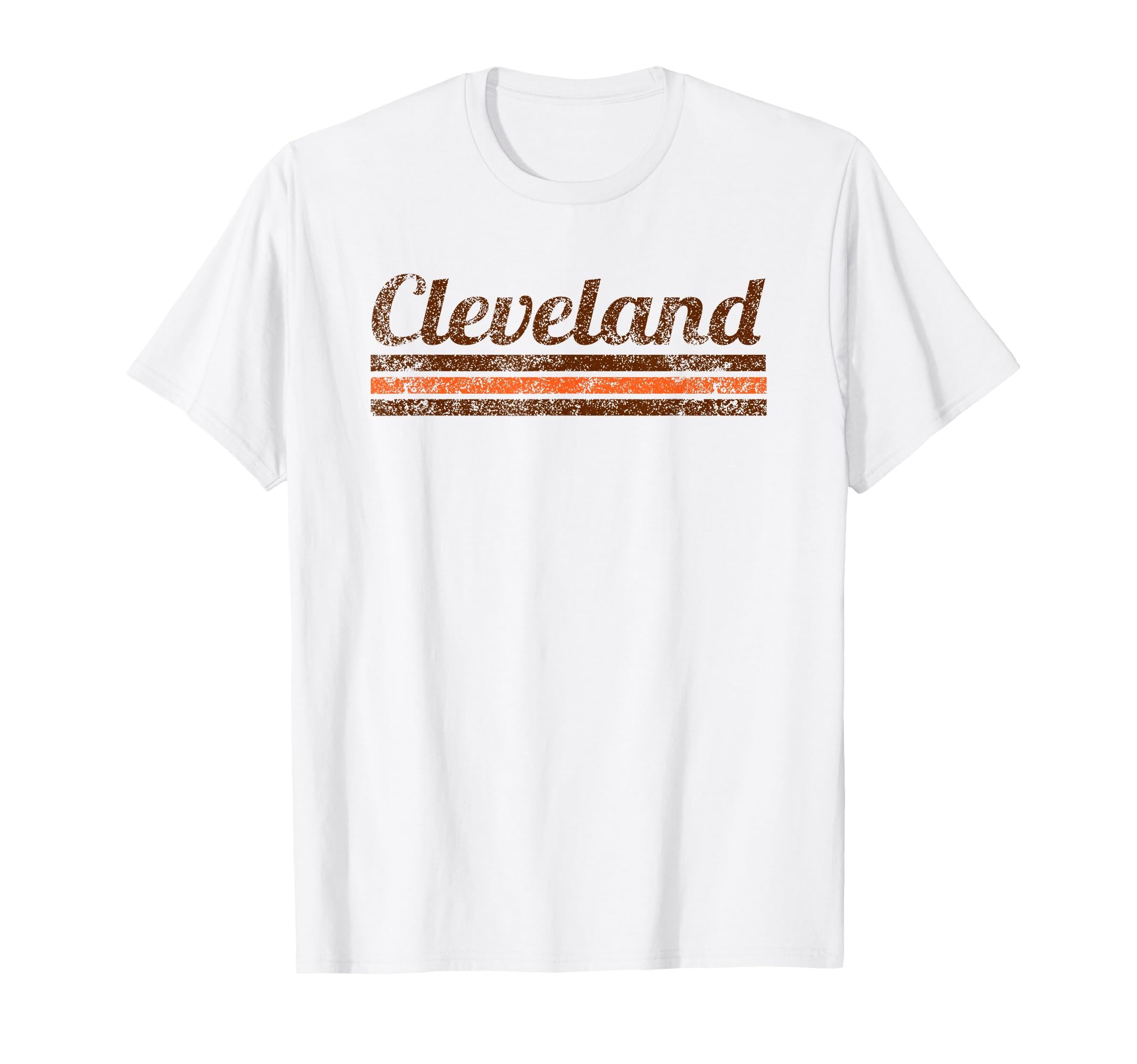 Cleveland Ohio Weathered Stripe Throwback T-Shirt - Minimalist Print Unisex - T-Shirt, Sweatshirt, Hoodie
