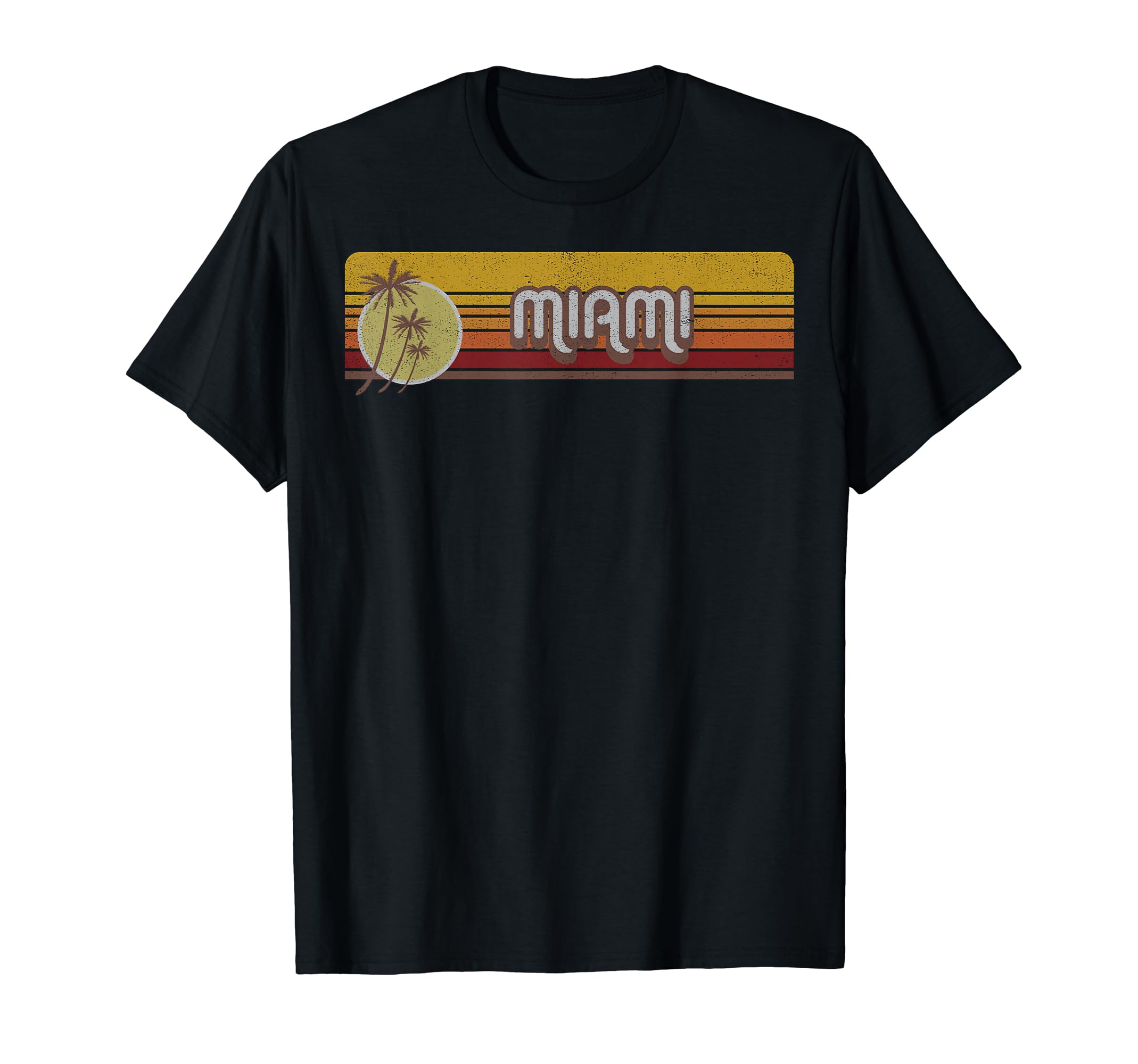 Miami Sunset Souvenir Beach T-Shirt - Aesthetic Graphic Men Women - T-Shirt, Sweatshirt, Hoodie
