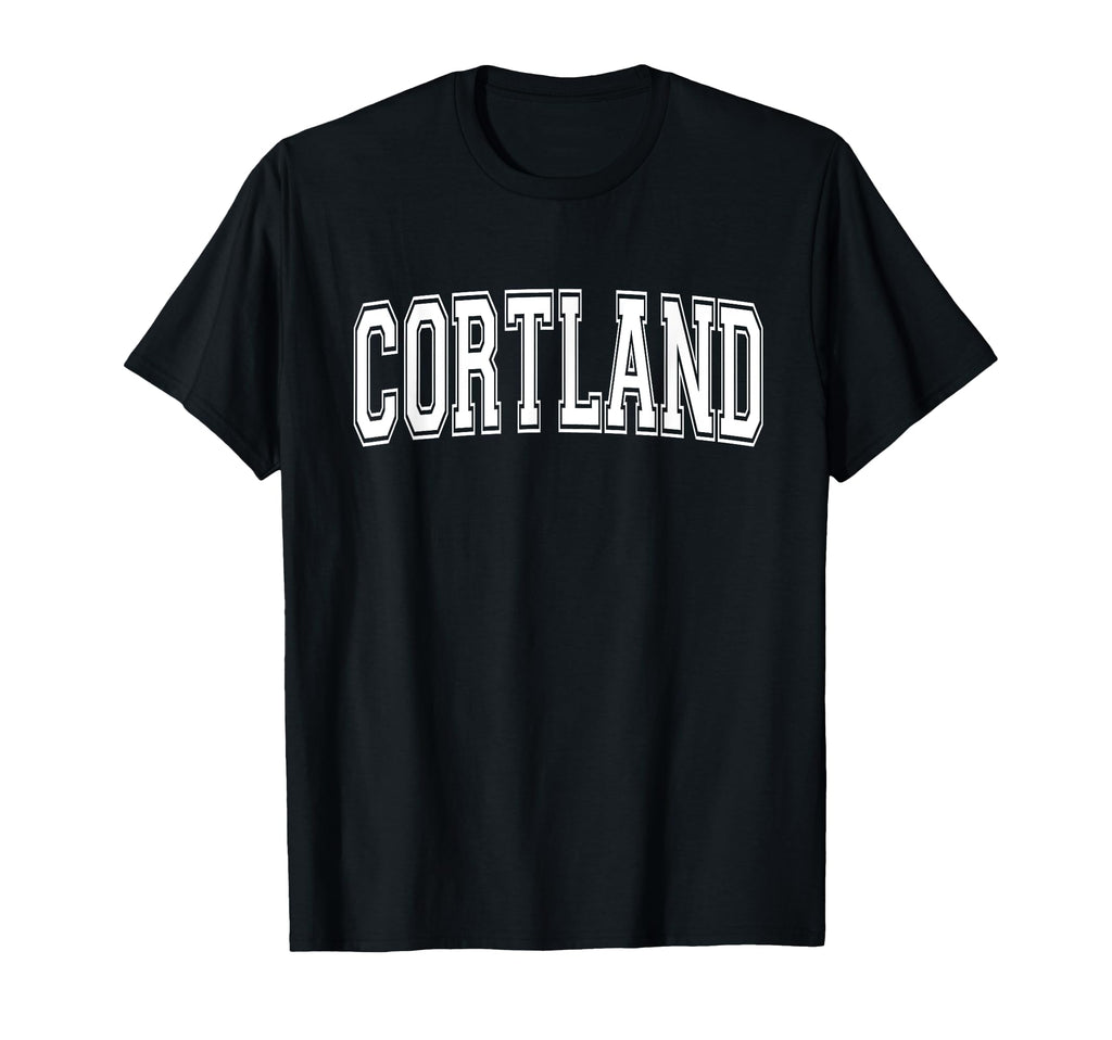 Cortland Ny New York Usa Sports T-Shirt - Custom Art Print Men Women - T-Shirt, Sweatshirt, Hoodie