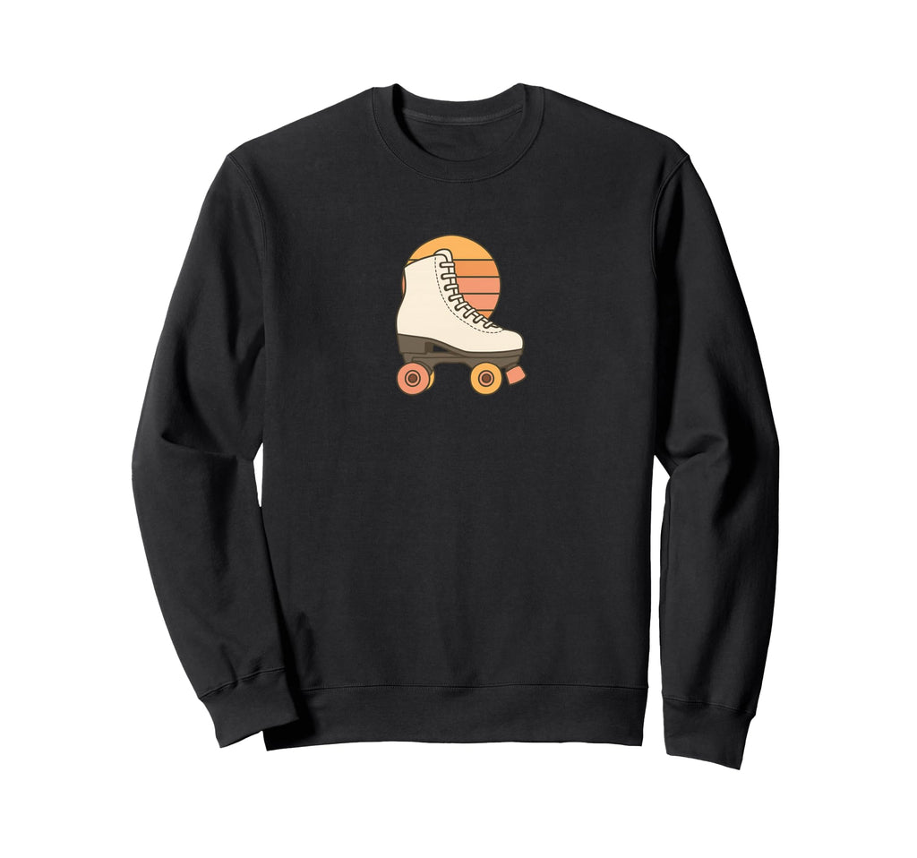 Roller Skate 70S Sunset Sweatshirt - Minimalist Print for Adults - T-Shirt, Sweatshirt, Hoodie