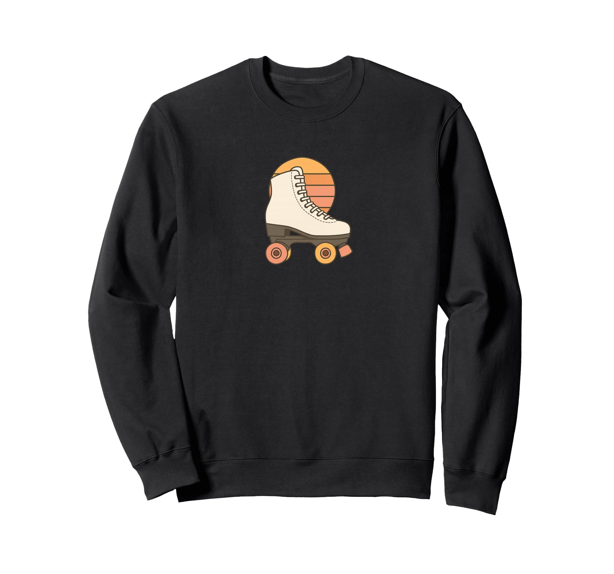 Roller Skate 70S Sunset Sweatshirt - Minimalist Print for Adults - T-Shirt, Sweatshirt, Hoodie
