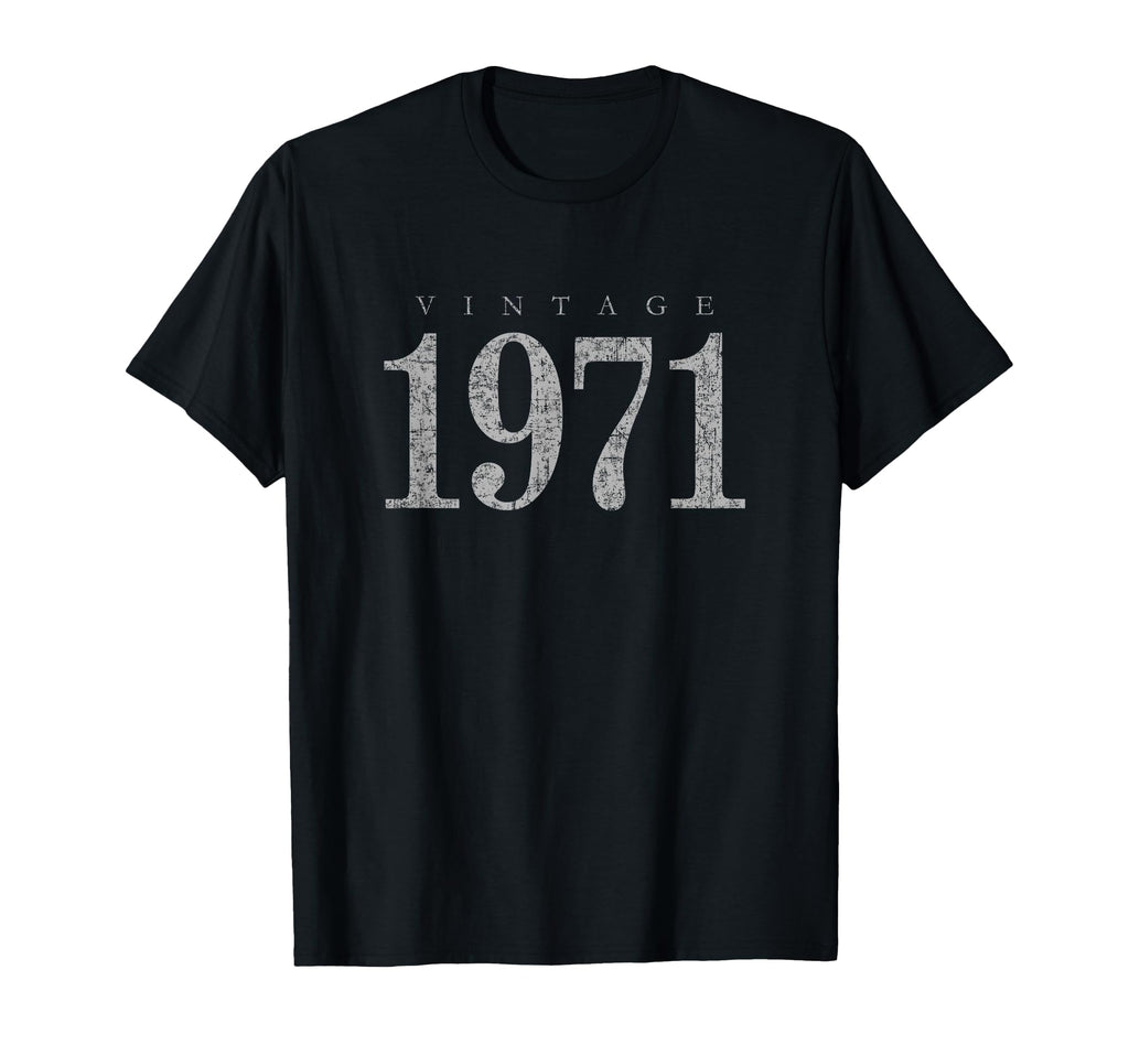 1971 Antique Gray 55 Birthday Gift 1971 T-Shirt - Unique Graphic Unisex - T-Shirt, Sweatshirt, Hoodie