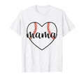 Baseball Mama Heart Baseball T-Shirt - Unique Graphic Men Women - T-Shirt, Sweatshirt, Hoodie