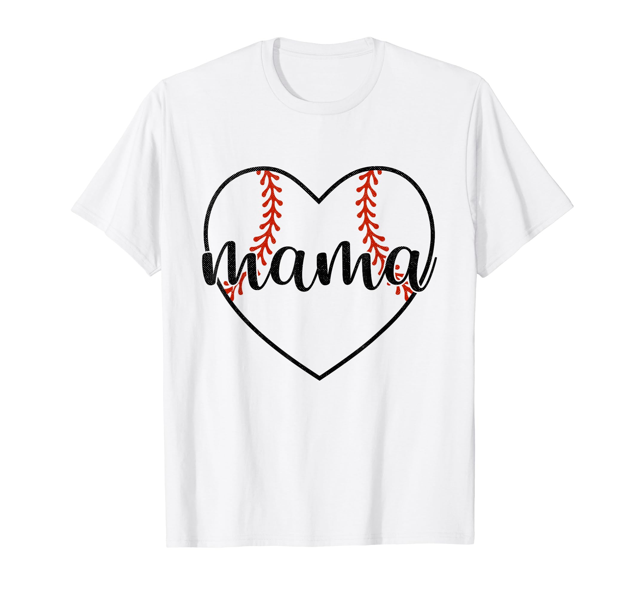 Baseball Mama Heart Baseball T-Shirt - Unique Graphic Men Women - T-Shirt, Sweatshirt, Hoodie