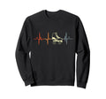 My Heart Beats Roller Skates Sweatshirt - Trendy Graphic for Adults - T-Shirt, Sweatshirt, Hoodie