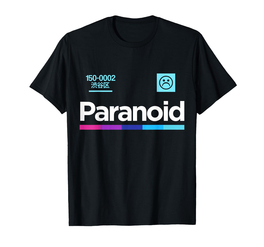 Paranoid Aesthetic Vaporwave T-Shirt - Unique Graphic Men Women - T-Shirt, Sweatshirt, Hoodie