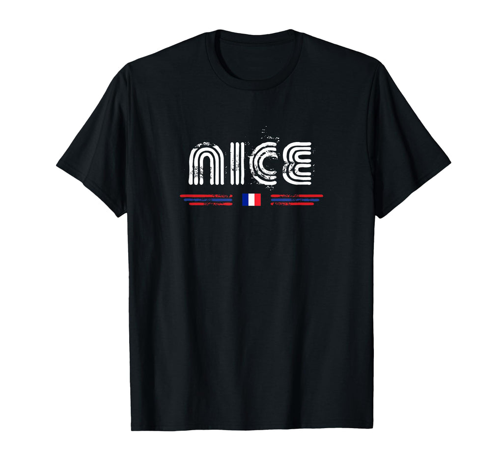 Nice France 70S 80S Type T-Shirt - Minimalist Print Men Women - T-Shirt, Sweatshirt, Hoodie