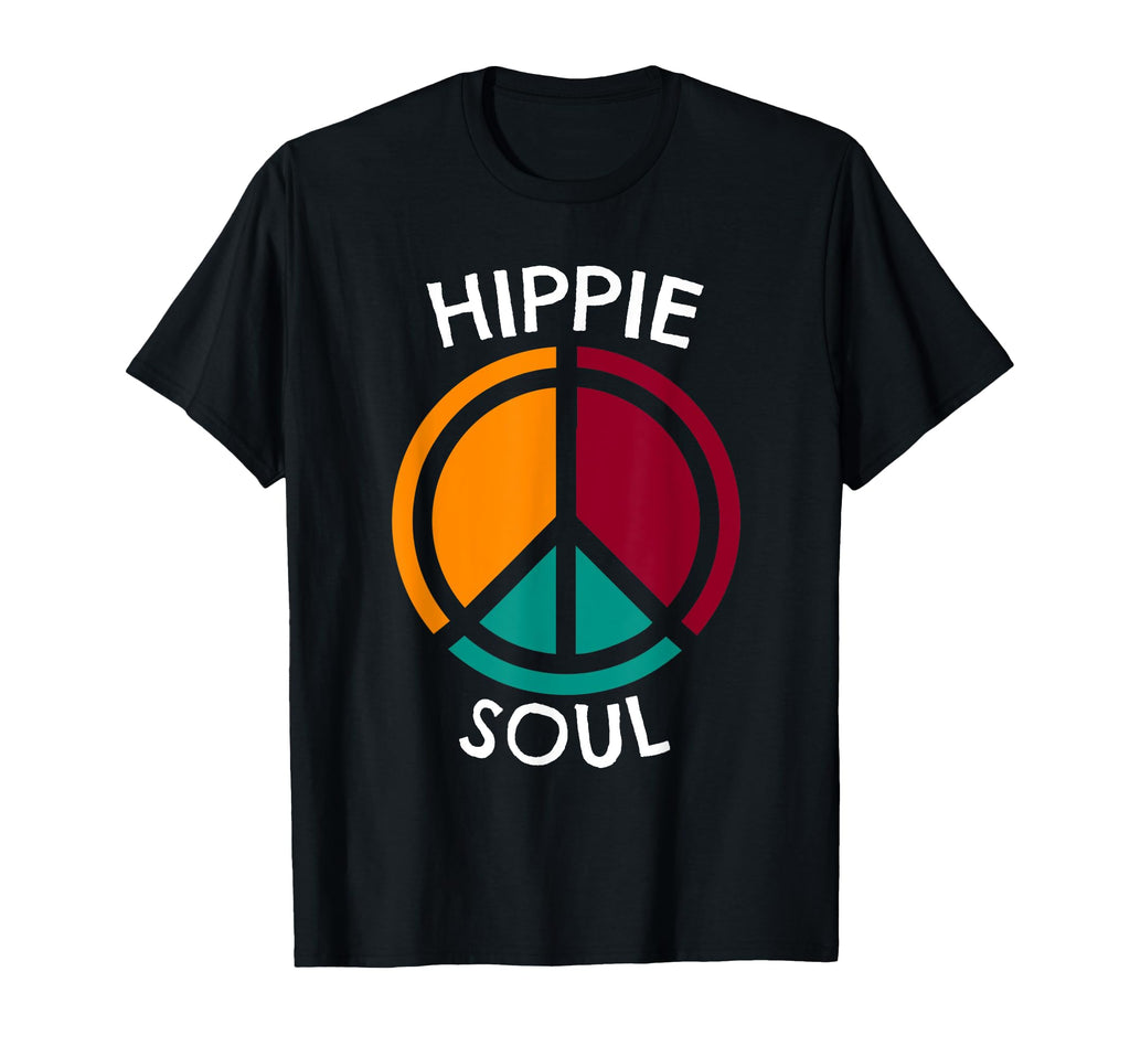 Colorful Hippie Soul Peace And Love T-Shirt - Minimalist Print Men Women - T-Shirt, Sweatshirt, Hoodie