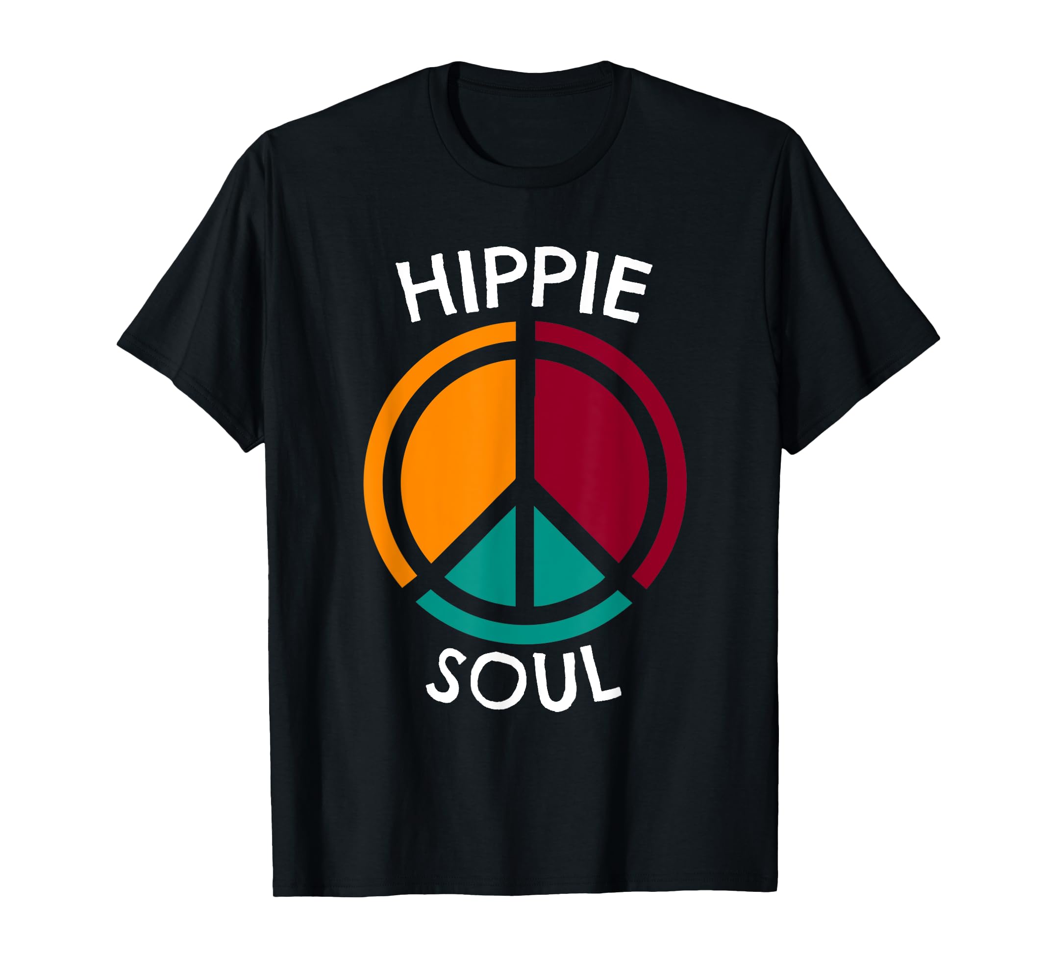 Colorful Hippie Soul Peace And Love T-Shirt - Minimalist Print Men Women - T-Shirt, Sweatshirt, Hoodie