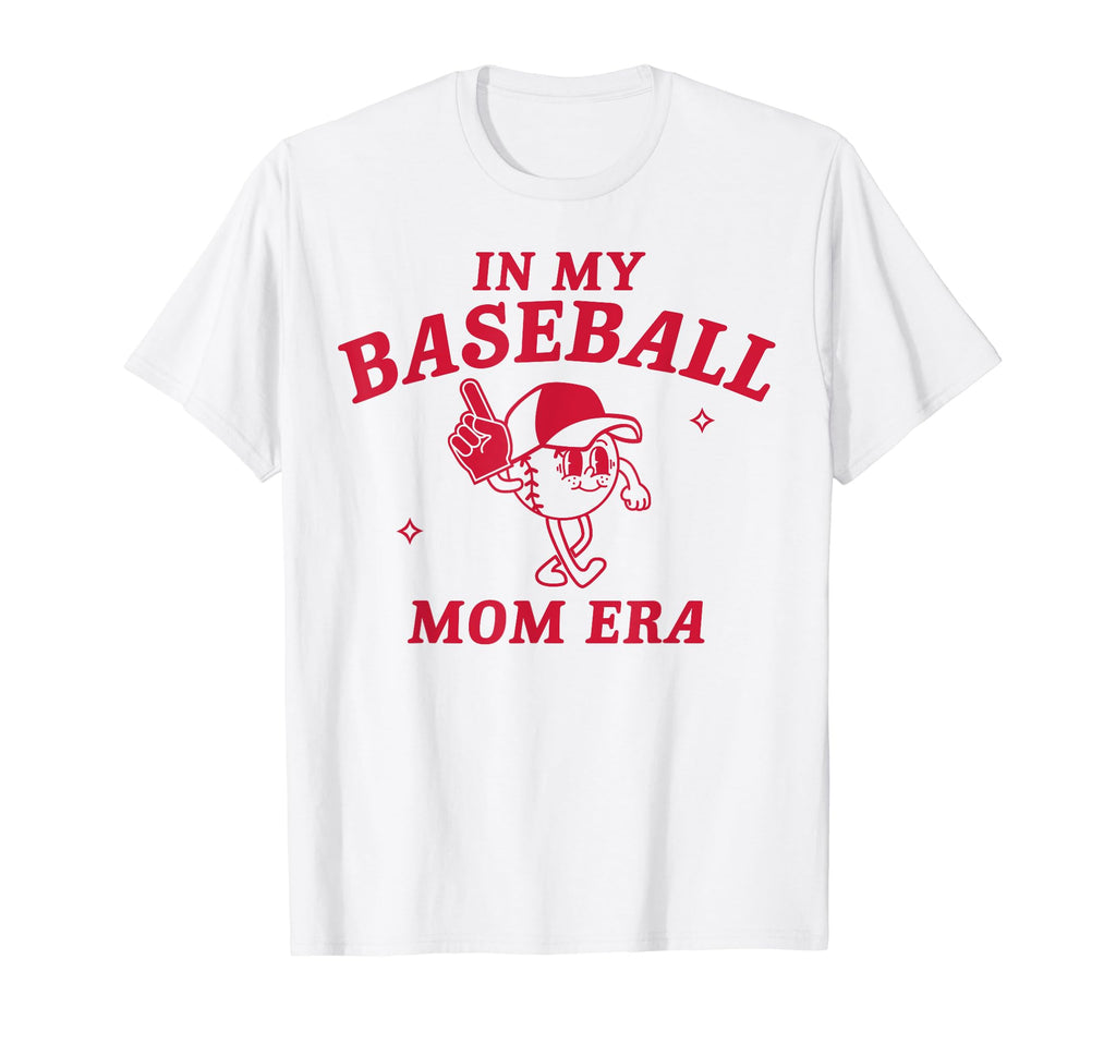 My Baseball Mom Era Game Day Mama Groovy T-Shirt - Trendy Graphic Unisex - T-Shirt, Sweatshirt, Hoodie