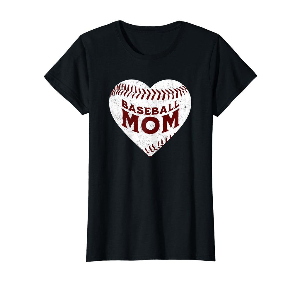 Baseball Mom Heart Love Mothers Day T-Shirt - Graphic Print for Adults - T-Shirt, Sweatshirt, Hoodie