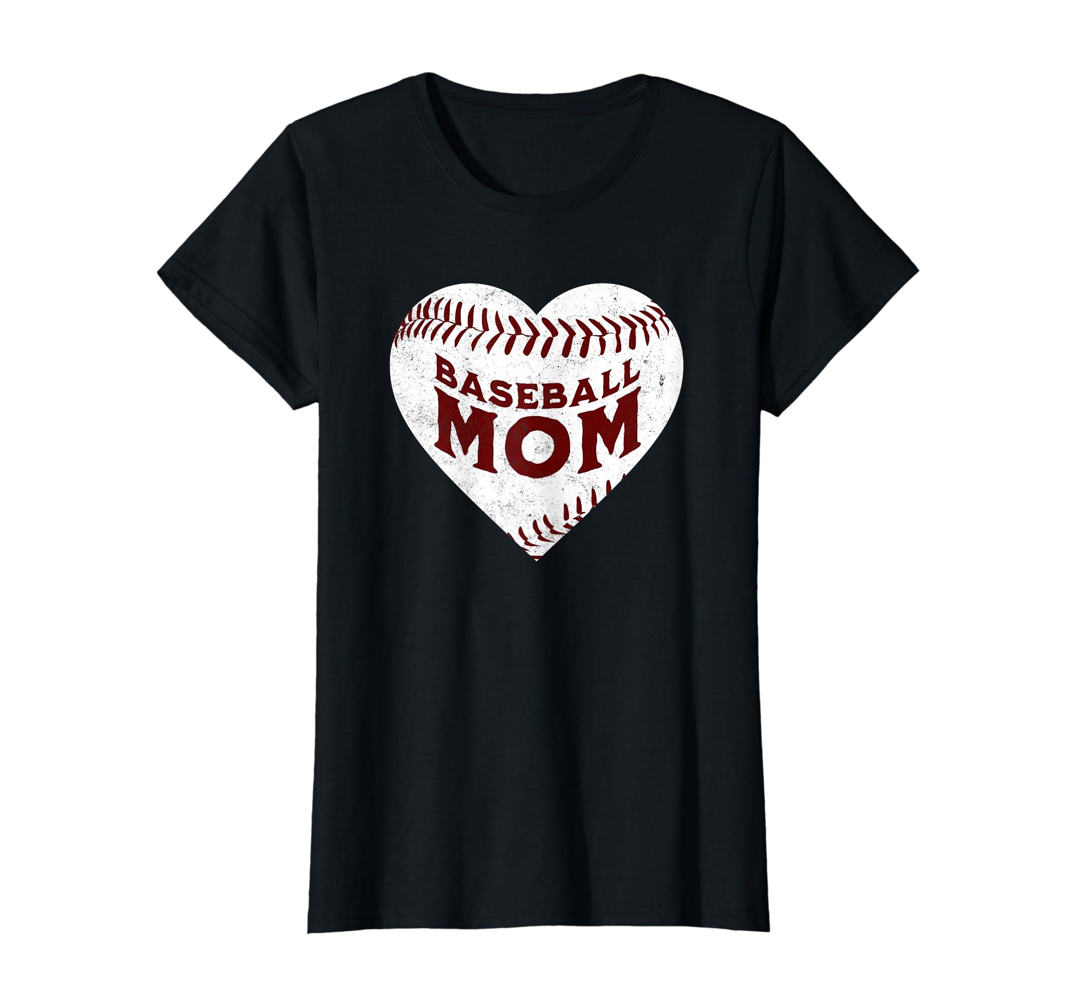 Baseball Mom Heart Love Mothers Day T-Shirt - Graphic Print for Adults - T-Shirt, Sweatshirt, Hoodie