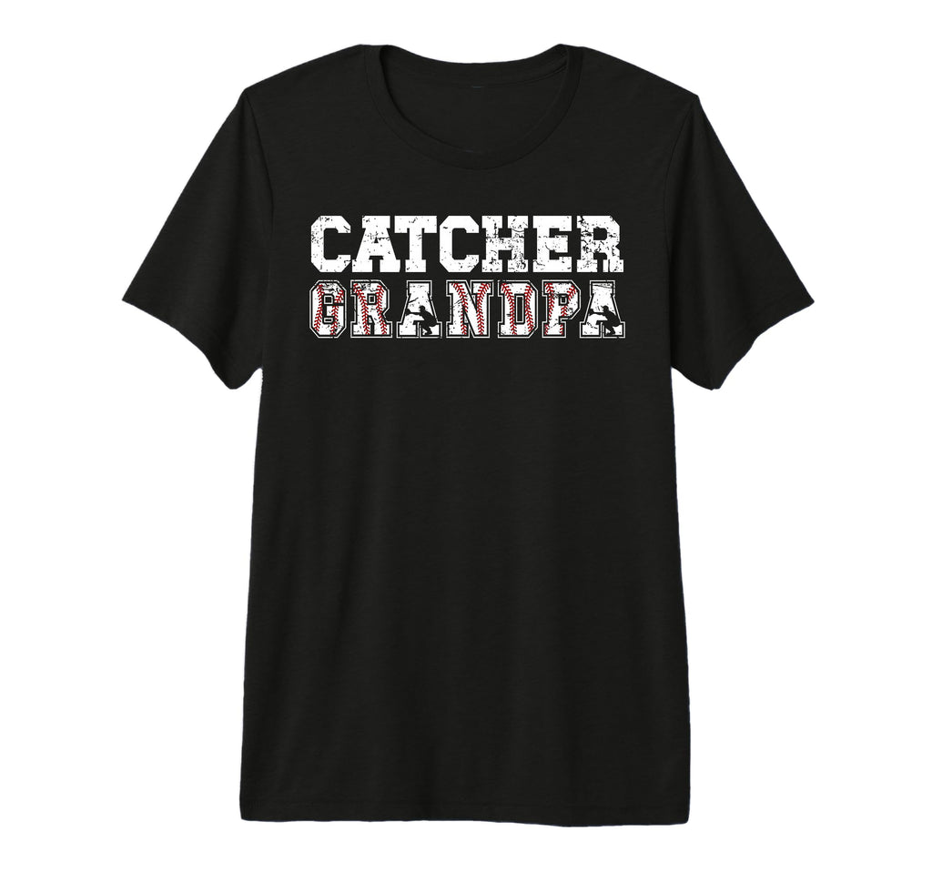 Mens Baseball Catcher Grandpa T-Shirt - Minimalist Print for Adults - T-Shirt, Sweatshirt, Hoodie