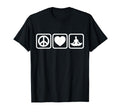 Peace Love Yoga T-Shirt - Trendy Graphic Unisex - T-Shirt, Sweatshirt, Hoodie