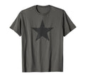 Dark Grey Star Distressed Minimalist T-Shirt - Custom Art Print Men Women - T-Shirt, Sweatshirt, Hoodie