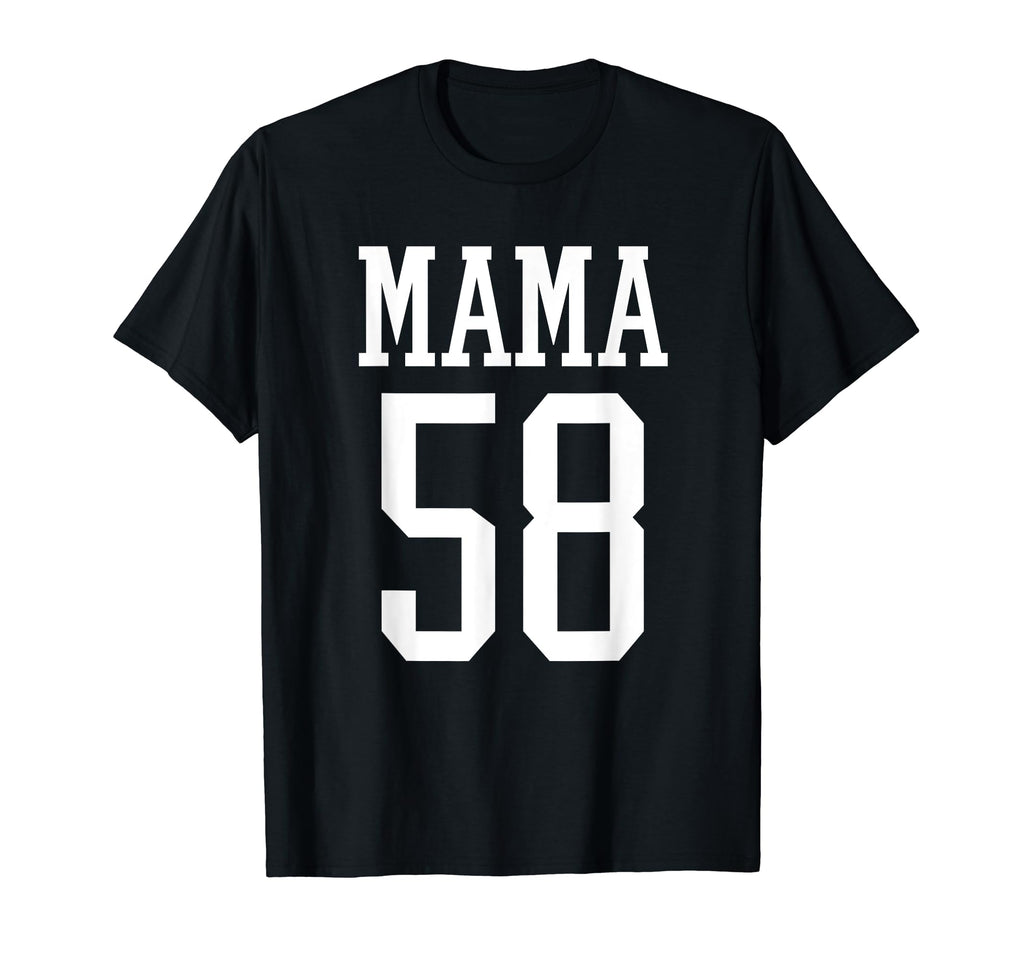 Number 58 Mama Biggest Fan Spirit T-Shirt - Casual Everyday Wear Men Women - T-Shirt, Sweatshirt, Hoodie