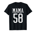 Number 58 Mama Biggest Fan Spirit T-Shirt - Casual Everyday Wear Men Women - T-Shirt, Sweatshirt, Hoodie