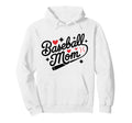 Baseball Mom Sports Mother Womens Hoodie - Minimalist Print for Adults - T-Shirt, Sweatshirt, Hoodie