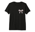 Baseball Bow Baseball Mom Mama Tri Blend T-Shirt - Aesthetic Graphic Unisex - T-Shirt, Sweatshirt, Hoodie
