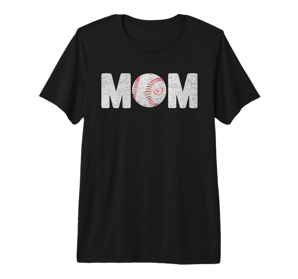 Gift Mom Baseball Mom Tri Blend T-Shirt - Novelty Apparel Unisex - T-Shirt, Sweatshirt, Hoodie