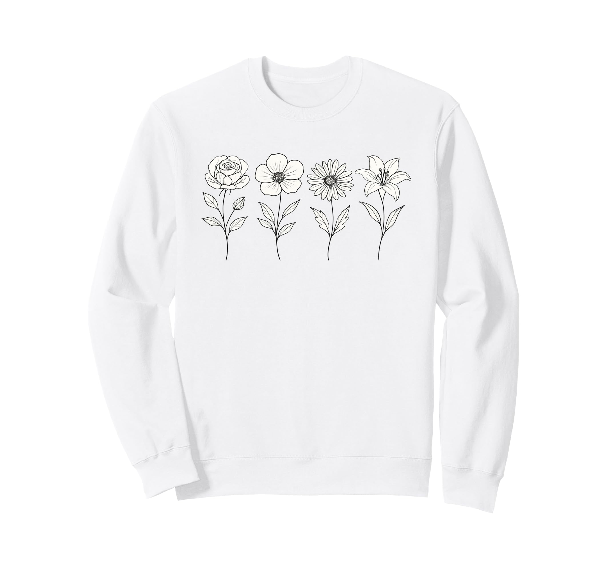 Floral Boho Flower Sweatshirt - Novelty Apparel Unisex - T-Shirt, Sweatshirt, Hoodie