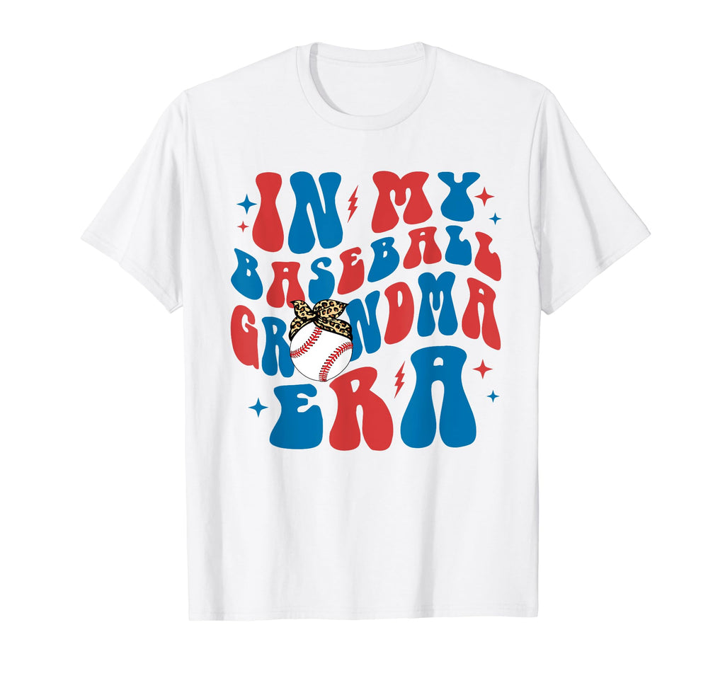 My Baseball Grandma Era Groovy T-Shirt - Aesthetic Graphic Men Women - T-Shirt, Sweatshirt, Hoodie
