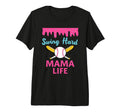 Mothers Day Baseball Mom Swing Hard T-Shirt - Novelty Apparel for Adults - T-Shirt, Sweatshirt, Hoodie