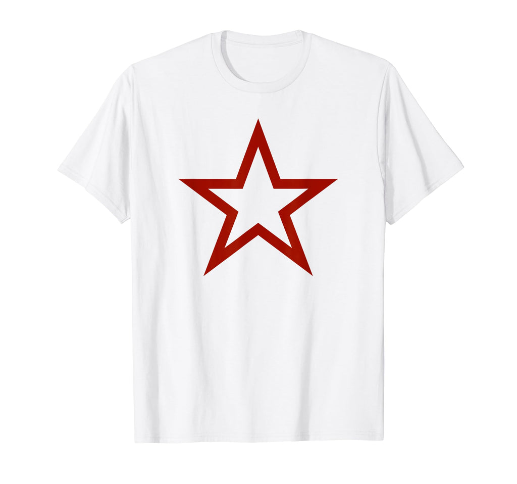 Red Star Y2K Aesthetic 2000S Baggy T-Shirt - Minimalist Print for Adults - T-Shirt, Sweatshirt, Hoodie