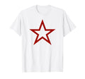 Red Star Y2K Aesthetic 2000S Baggy T-Shirt - Minimalist Print for Adults - T-Shirt, Sweatshirt, Hoodie
