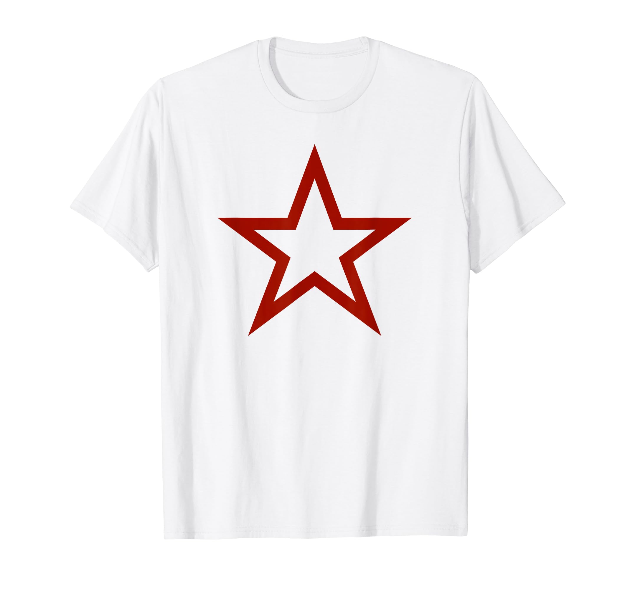 Red Star Y2K Aesthetic 2000S Baggy T-Shirt - Minimalist Print for Adults - T-Shirt, Sweatshirt, Hoodie
