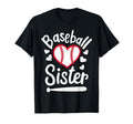 Baseball Sister Heart Players Sister T-Shirt - Graphic Print Men Women - T-Shirt, Sweatshirt, Hoodie