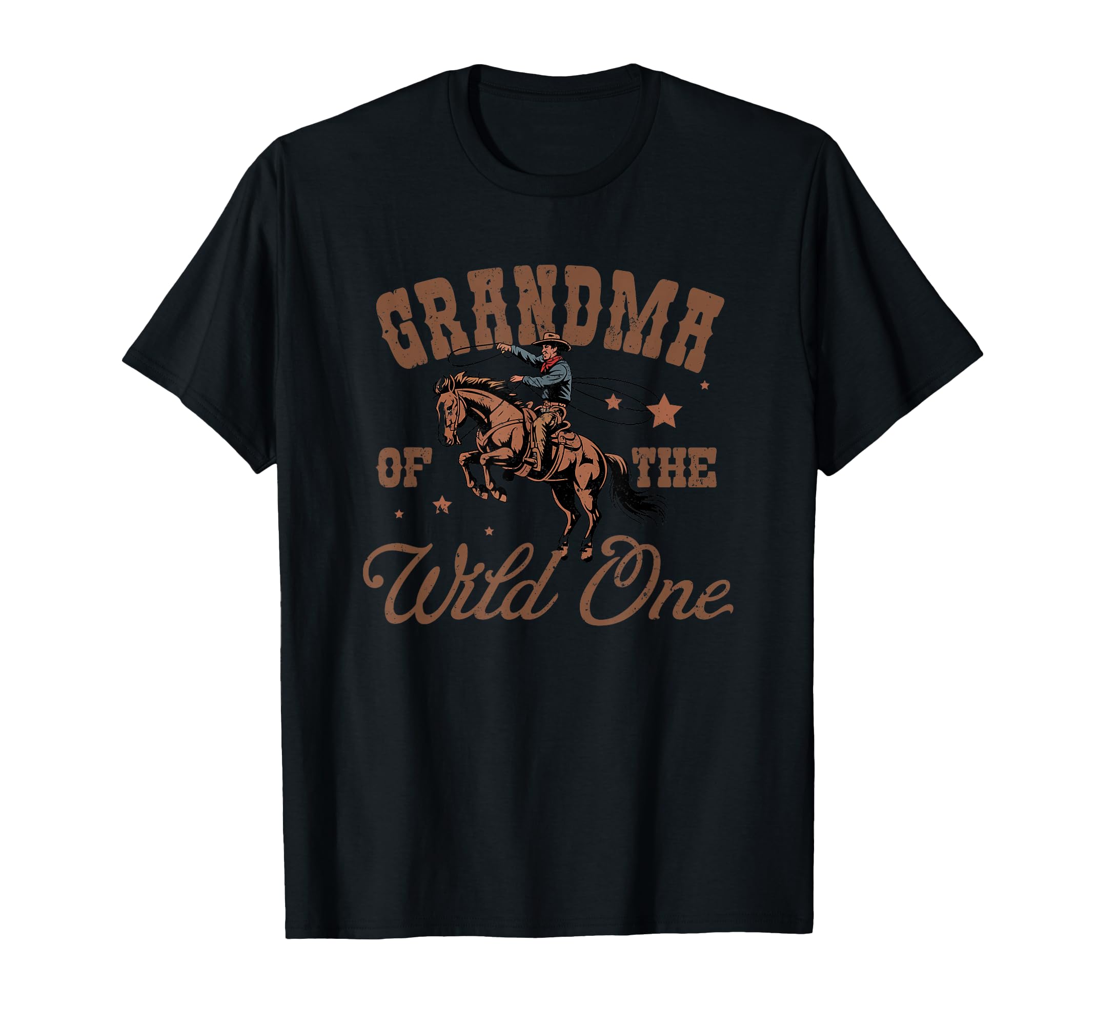 Grandma Wild One Cowboy Western T-Shirt - Fun Novelty Design for Adults - T-Shirt, Sweatshirt, Hoodie