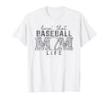 Living That Baseball Mom Life Leopard T-Shirt - Novelty Apparel Men Women - T-Shirt, Sweatshirt, Hoodie