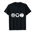 Peace Love And Music T-Shirt - Fun Novelty Design Men Women - T-Shirt, Sweatshirt, Hoodie