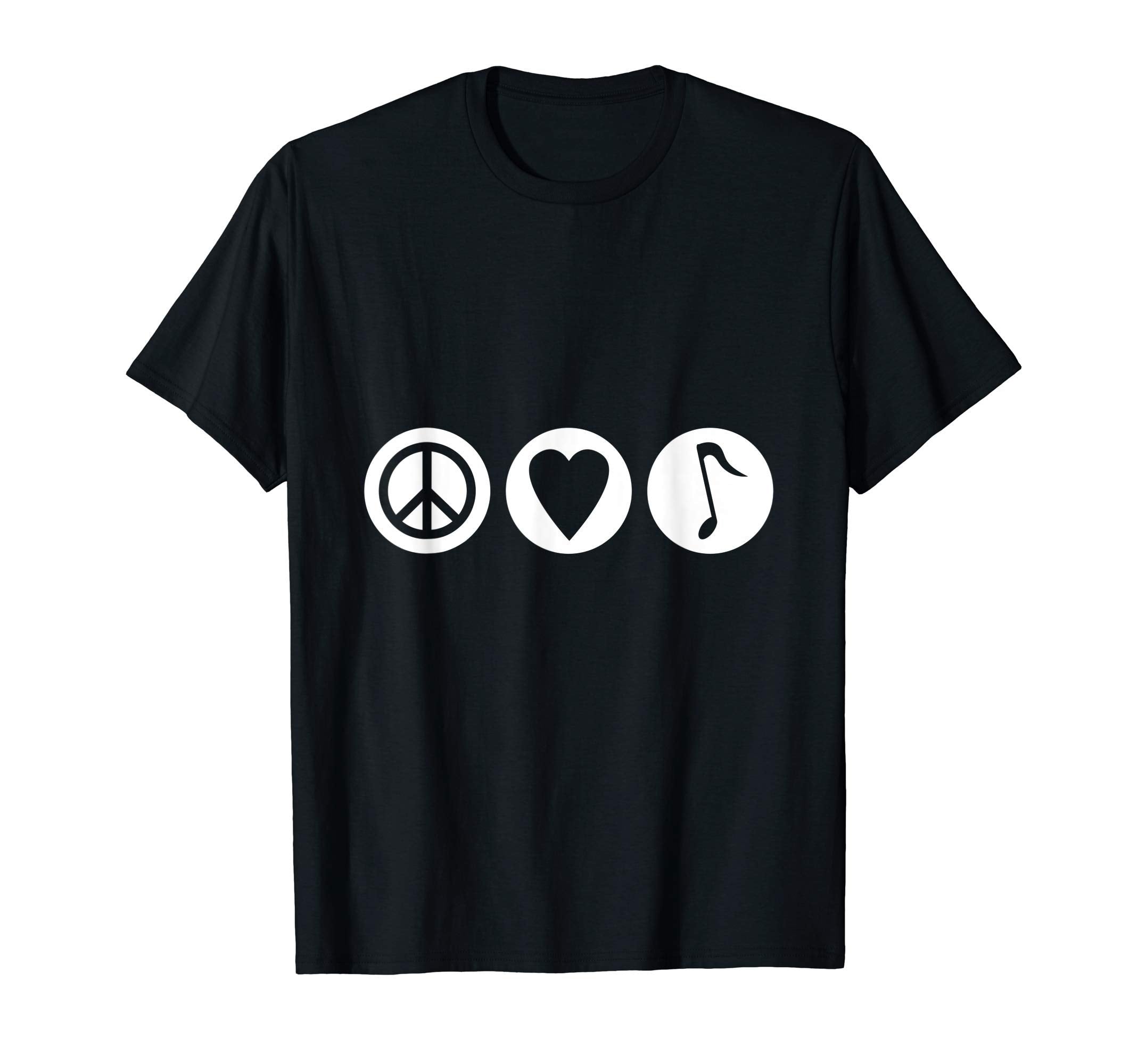 Peace Love And Music T-Shirt - Fun Novelty Design Men Women - T-Shirt, Sweatshirt, Hoodie