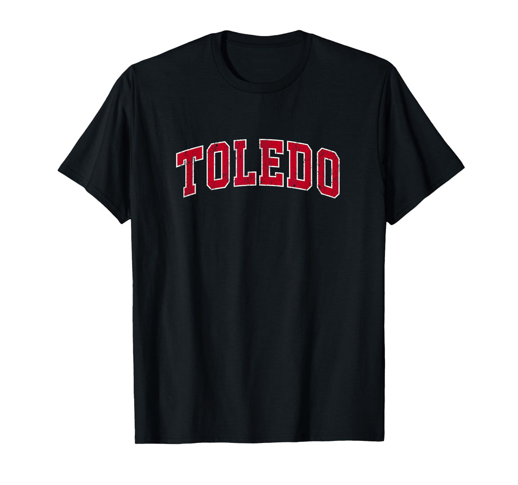 Toledo Ohio Oh Sports Red T-Shirt - Aesthetic Graphic Unisex - T-Shirt, Sweatshirt, Hoodie