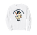 Outnumbered Mom Baseball Mom Sweatshirt - Aesthetic Graphic for Adults - T-Shirt, Sweatshirt, Hoodie