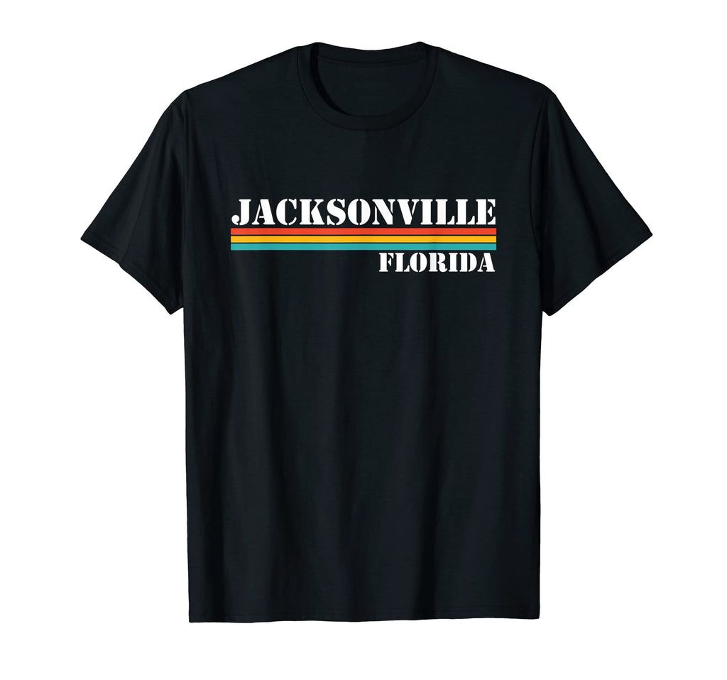 Jacksonville Florida Stripes T-Shirt - Custom Art Print Unisex - T-Shirt, Sweatshirt, Hoodie