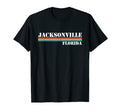 Jacksonville Florida Stripes T-Shirt - Custom Art Print Unisex - T-Shirt, Sweatshirt, Hoodie