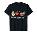Art Teacher Peace Love Art Artists And T-Shirt - Aesthetic Graphic Unisex - T-Shirt, Sweatshirt, Hoodie