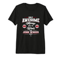 Jesse Winker Awesome Moms Tri Blend T-Shirt - Graphic Print Unisex - T-Shirt, Sweatshirt, Hoodie